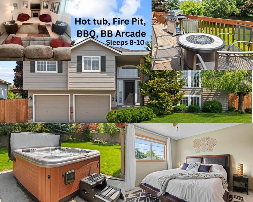 Villa Hot Tub! Sleeps 8-11Upscale Area Spokane Esterno foto